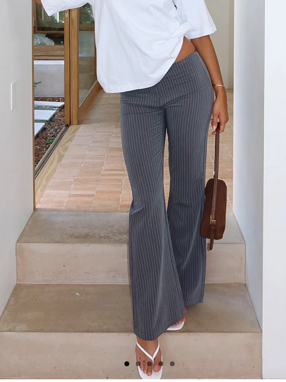 NWT White Fox Grey Pants